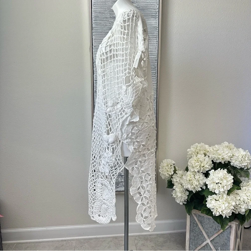 Free People Crochet Away Kaftan Size XS/S